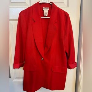 Essentials Petite Red Top